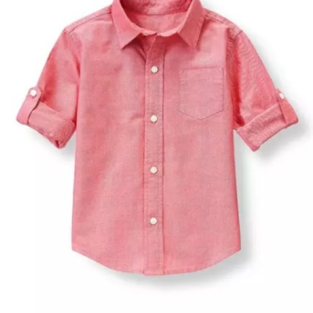 Janie and Jack roll cuff Oxford button down‎ shirt